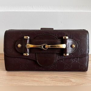 Authentic GG Signature Leather Continental Wallet